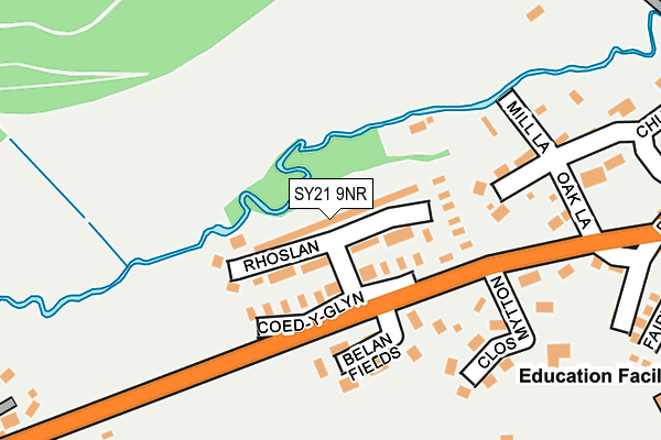 SY21 9NR map - OS OpenMap – Local (Ordnance Survey)