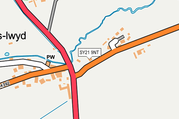 SY21 9NT map - OS OpenMap – Local (Ordnance Survey)