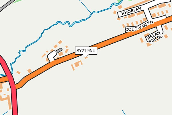 SY21 9NU map - OS OpenMap – Local (Ordnance Survey)