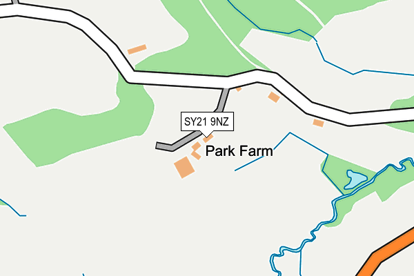 SY21 9NZ map - OS OpenMap – Local (Ordnance Survey)
