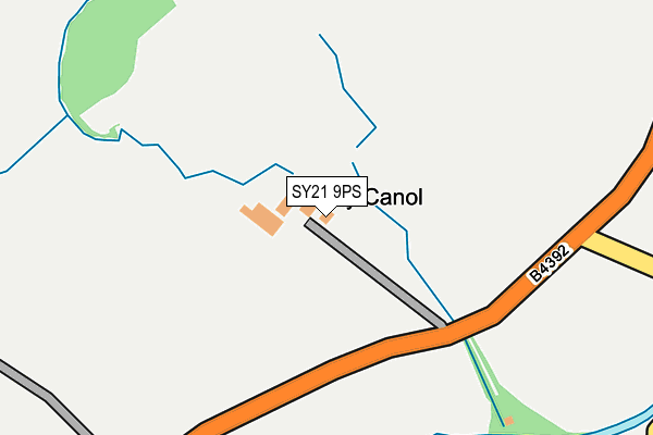SY21 9PS map - OS OpenMap – Local (Ordnance Survey)