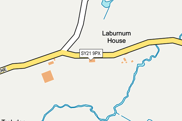 SY21 9PX map - OS OpenMap – Local (Ordnance Survey)