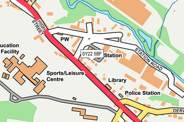 Map of LLWYN HOMES LIMITED at local scale