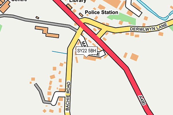 SY22 5BH map - OS OpenMap – Local (Ordnance Survey)