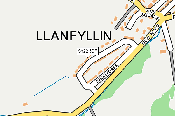 SY22 5DF map - OS OpenMap – Local (Ordnance Survey)