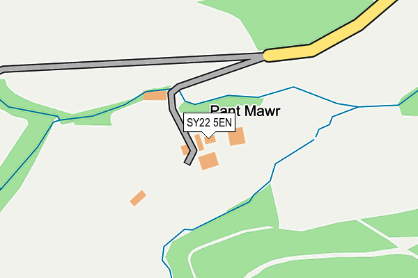 SY22 5EN map - OS OpenMap – Local (Ordnance Survey)