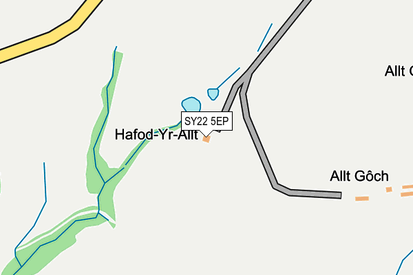 SY22 5EP map - OS OpenMap – Local (Ordnance Survey)