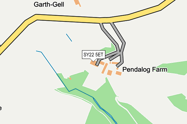 SY22 5ET map - OS OpenMap – Local (Ordnance Survey)