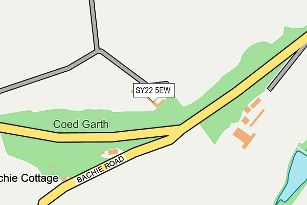 SY22 5EW map - OS OpenMap – Local (Ordnance Survey)