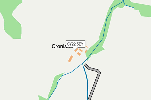SY22 5EY map - OS OpenMap – Local (Ordnance Survey)