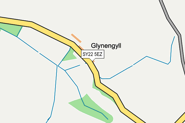 SY22 5EZ map - OS OpenMap – Local (Ordnance Survey)