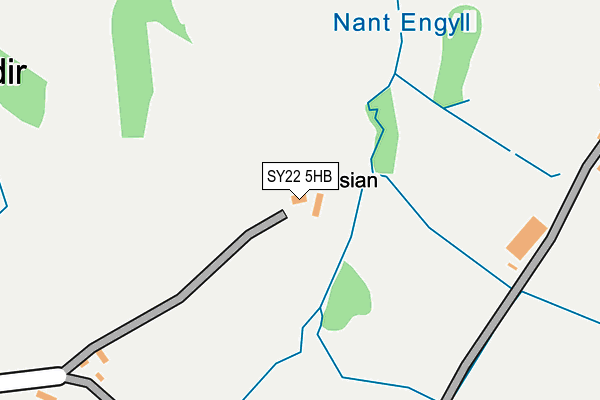 SY22 5HB map - OS OpenMap – Local (Ordnance Survey)