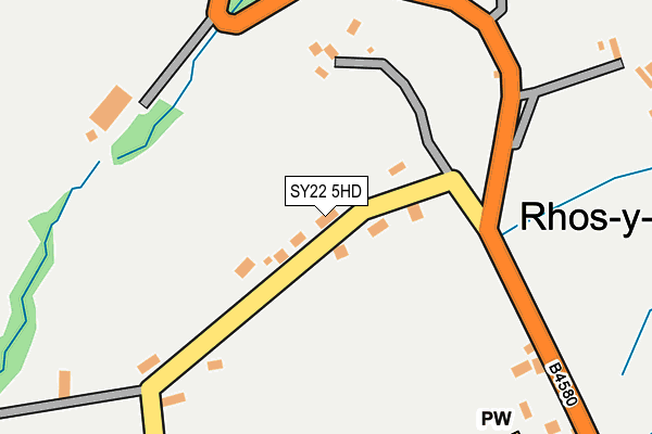 SY22 5HD map - OS OpenMap – Local (Ordnance Survey)