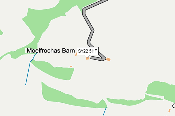 SY22 5HF map - OS OpenMap – Local (Ordnance Survey)