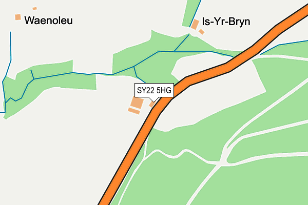 SY22 5HG map - OS OpenMap – Local (Ordnance Survey)