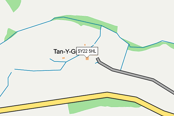 SY22 5HL map - OS OpenMap – Local (Ordnance Survey)