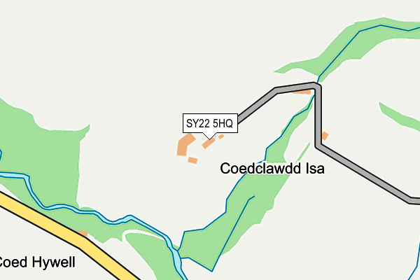 SY22 5HQ map - OS OpenMap – Local (Ordnance Survey)