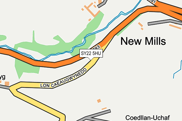SY22 5HU map - OS OpenMap – Local (Ordnance Survey)