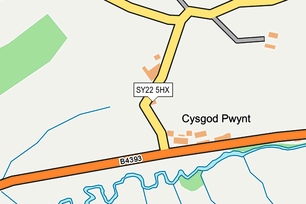 SY22 5HX map - OS OpenMap – Local (Ordnance Survey)