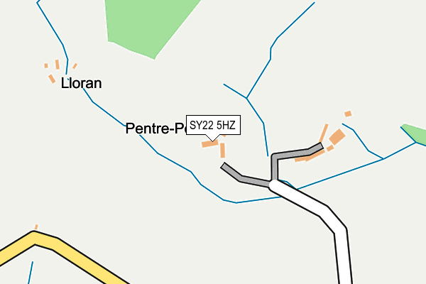 SY22 5HZ map - OS OpenMap – Local (Ordnance Survey)