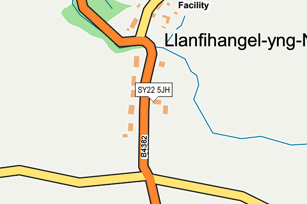 SY22 5JH map - OS OpenMap – Local (Ordnance Survey)