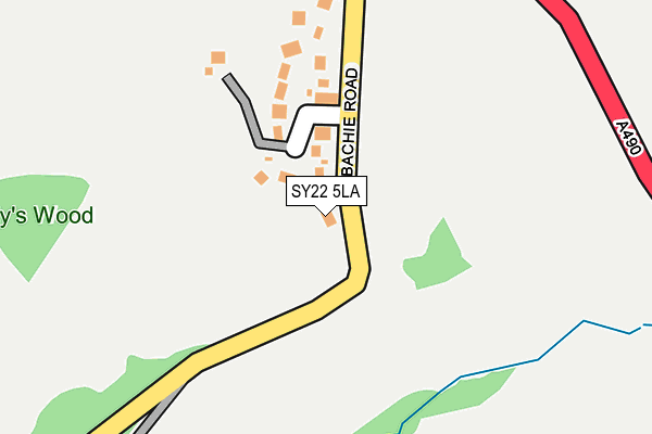 SY22 5LA map - OS OpenMap – Local (Ordnance Survey)