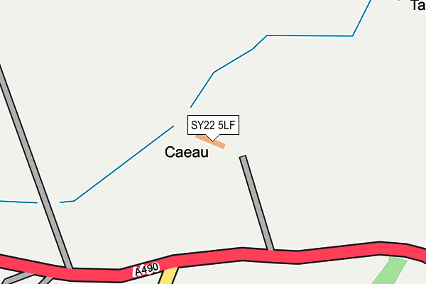 SY22 5LF map - OS OpenMap – Local (Ordnance Survey)