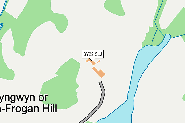 SY22 5LJ map - OS OpenMap – Local (Ordnance Survey)