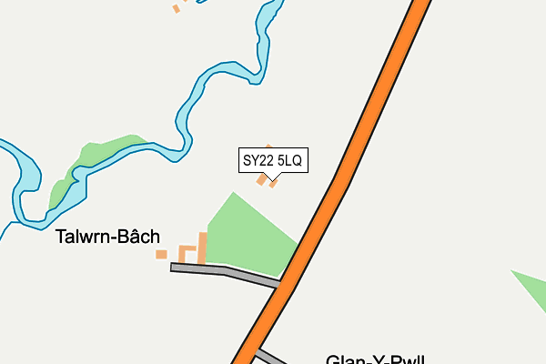SY22 5LQ map - OS OpenMap – Local (Ordnance Survey)