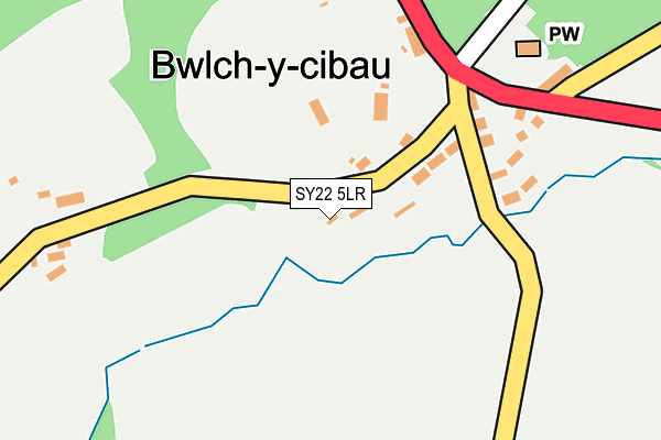 SY22 5LR map - OS OpenMap – Local (Ordnance Survey)