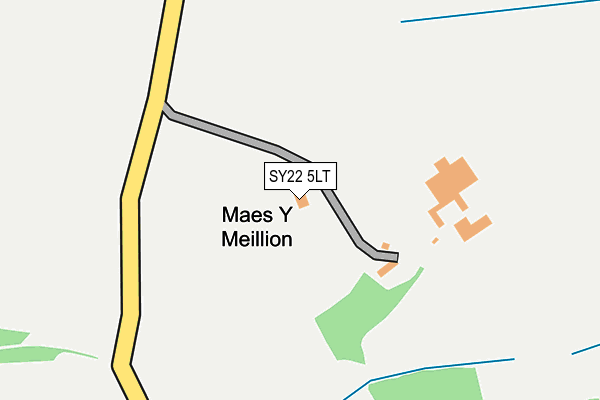 SY22 5LT map - OS OpenMap – Local (Ordnance Survey)