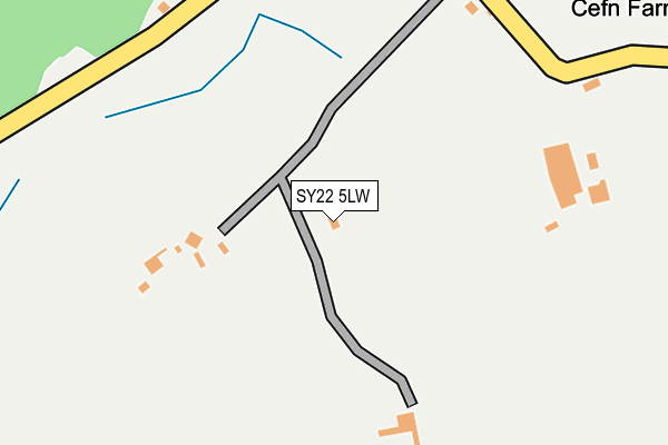 SY22 5LW map - OS OpenMap – Local (Ordnance Survey)