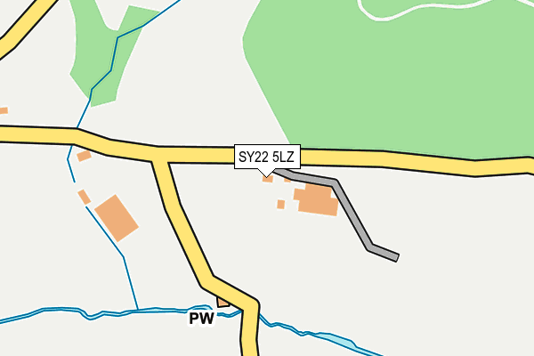 SY22 5LZ map - OS OpenMap – Local (Ordnance Survey)