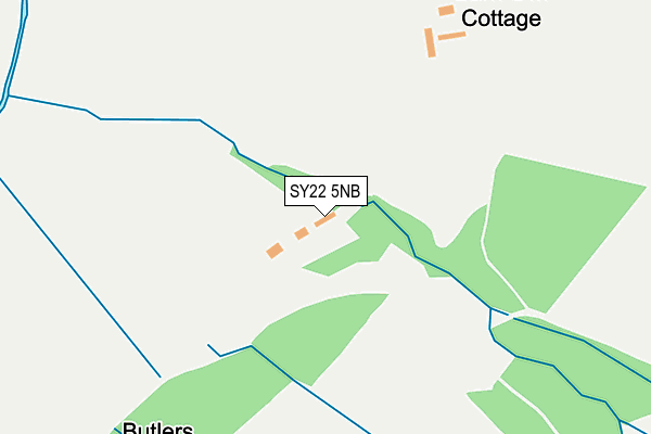 SY22 5NB map - OS OpenMap – Local (Ordnance Survey)