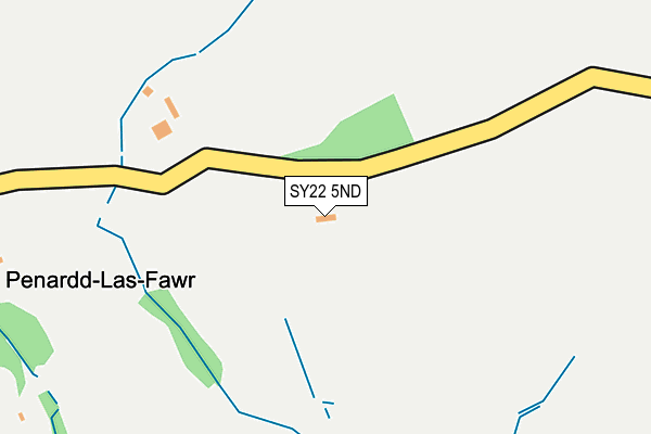 SY22 5ND map - OS OpenMap – Local (Ordnance Survey)