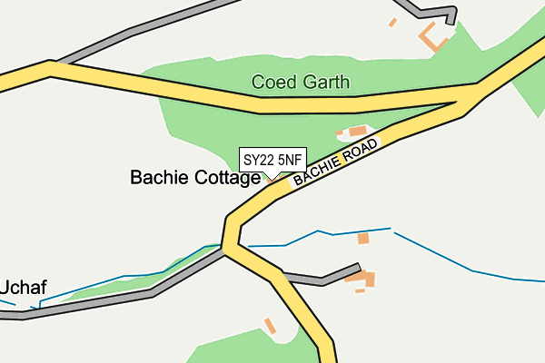 SY22 5NF map - OS OpenMap – Local (Ordnance Survey)