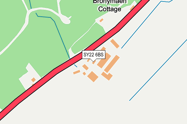 SY22 6BS map - OS OpenMap – Local (Ordnance Survey)