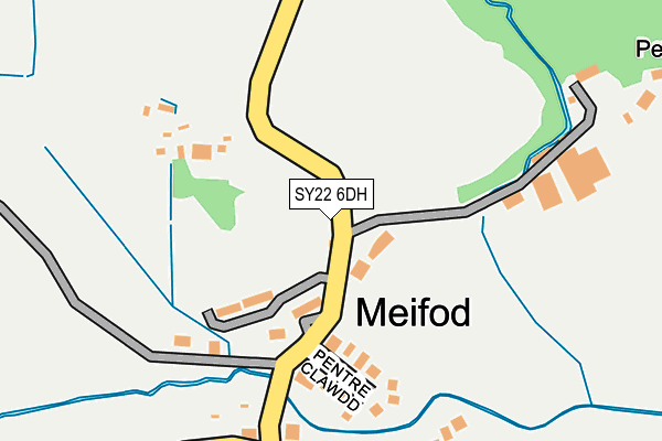 SY22 6DH map - OS OpenMap – Local (Ordnance Survey)