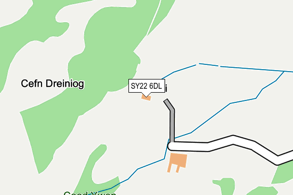 SY22 6DL map - OS OpenMap – Local (Ordnance Survey)