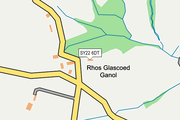 SY22 6DT map - OS OpenMap – Local (Ordnance Survey)