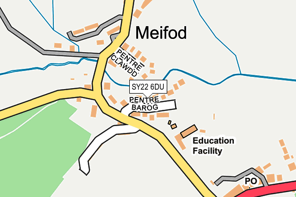 SY22 6DU map - OS OpenMap – Local (Ordnance Survey)