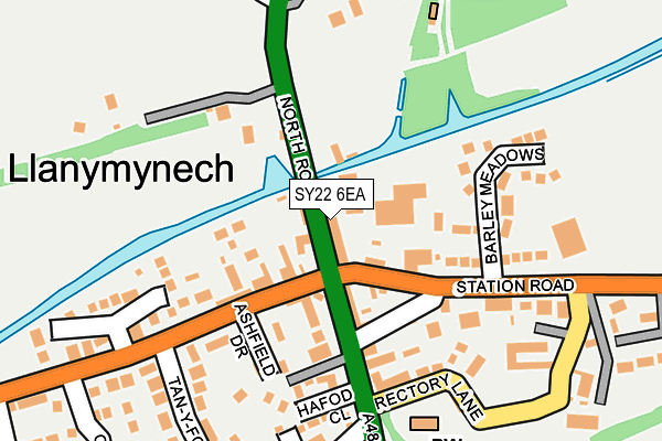 SY22 6EA map - OS OpenMap – Local (Ordnance Survey)