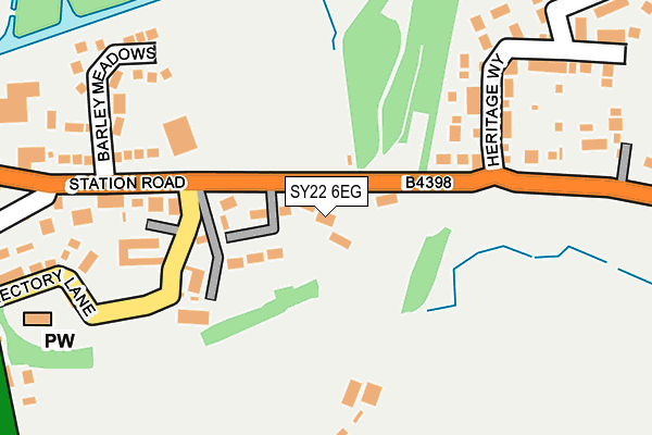 SY22 6EG map - OS OpenMap – Local (Ordnance Survey)