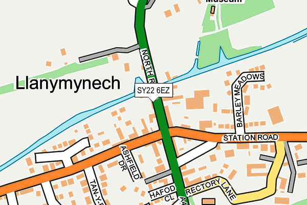 SY22 6EZ map - OS OpenMap – Local (Ordnance Survey)