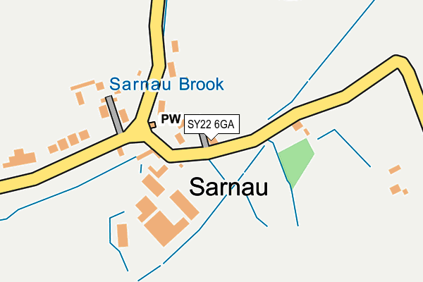 SY22 6GA map - OS OpenMap – Local (Ordnance Survey)