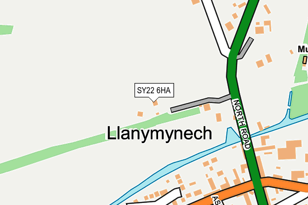 SY22 6HA map - OS OpenMap – Local (Ordnance Survey)