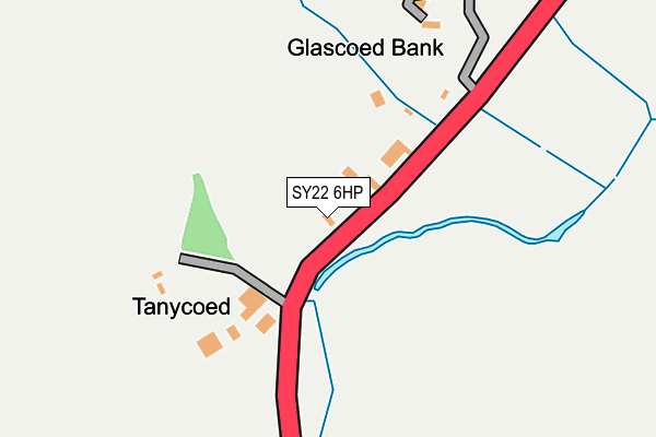 SY22 6HP map - OS OpenMap – Local (Ordnance Survey)