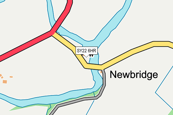 SY22 6HR map - OS OpenMap – Local (Ordnance Survey)