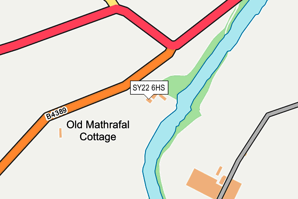 SY22 6HS map - OS OpenMap – Local (Ordnance Survey)