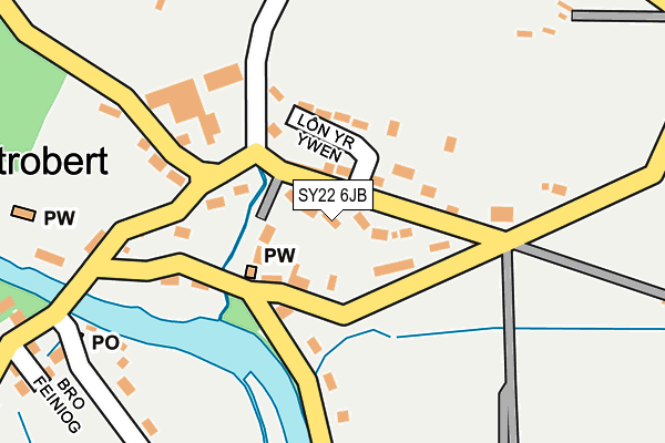 SY22 6JB map - OS OpenMap – Local (Ordnance Survey)